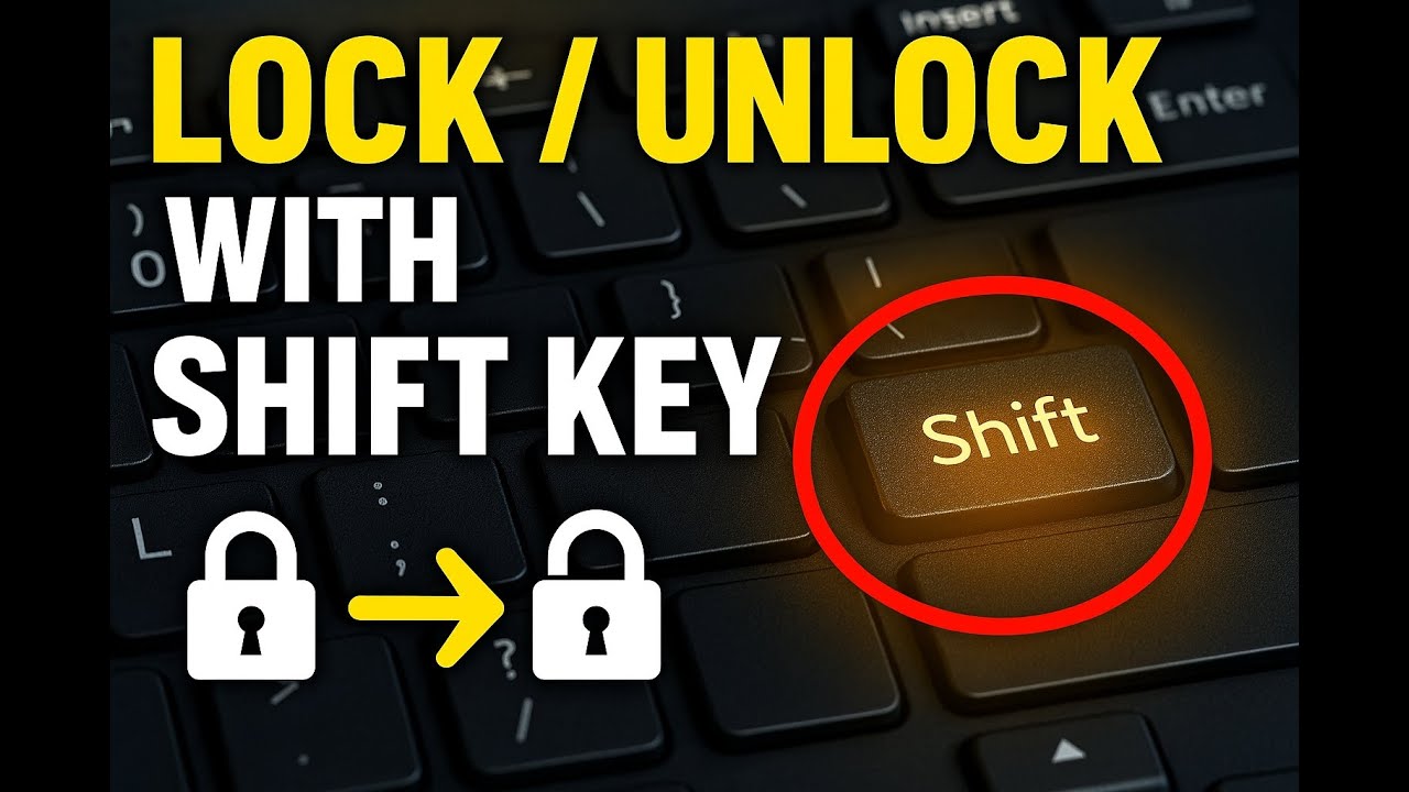 How to Use Shift Key to Lock and Unlock Keyboard in Windows