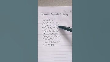 Thumbnail of Japanese Alphabet Song Lyrics..