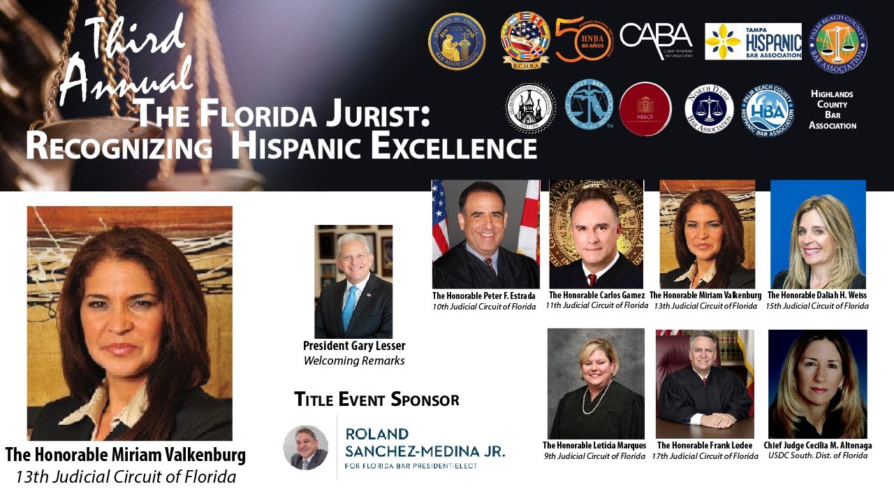 Hillsborough Judge Miriam Valkenburg with an image 3 YouTube