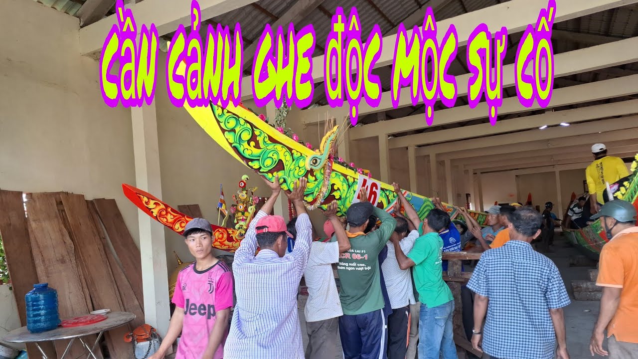 cần cảnh ghe ngô độc mộc chùa kos thum Bạc Liêu, bị sự cố