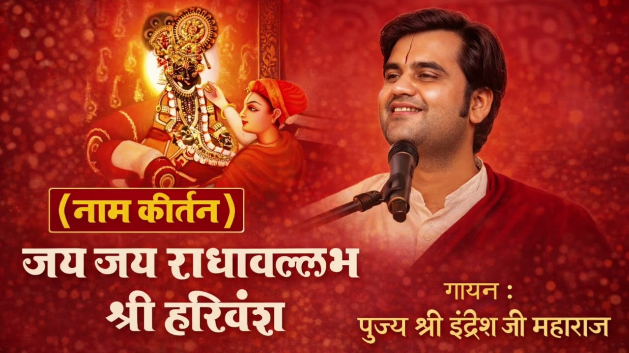 जय जय राधावल्लभ श्री हरिवंश । कीर्तन। by Indresh ji maharaj