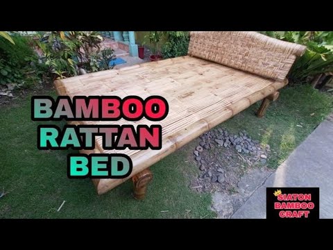 Rattan Headboard double size bed (SIATON BAMBOO CRAFT)