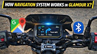 Hero Glamour X  Navigation System Full Review 🔥 Works With Google Maps?