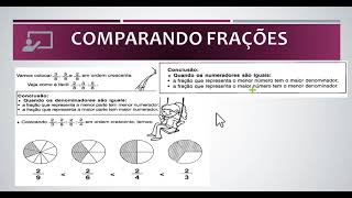Matemática - Atividade de fixação / COMPARAÇÃO DE FRAÇÕES ROTEIRO 9 Matemática - Atividade de fixação / COMPARAÇÃO DE FRAÇÕES ROTEIRO 9