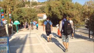 Refugees landing on Samos