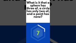 Famous What is it that a sphere has three of, a circle has only two of, and a point has none? Profile