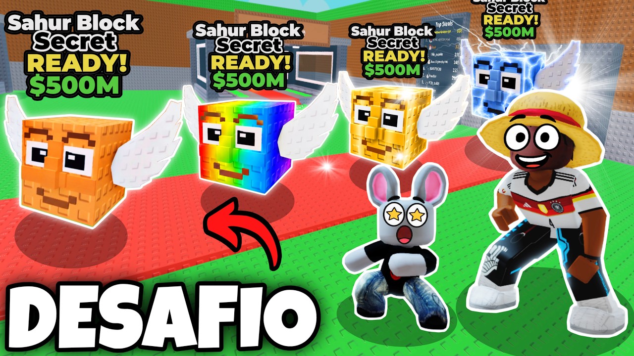 🪵DESAFIO PIZÃO VS LARRYZINHO! LUCKY BLOCKS DE TUNG TUNG SAHUR NO ROUBE UM BRAINROT!