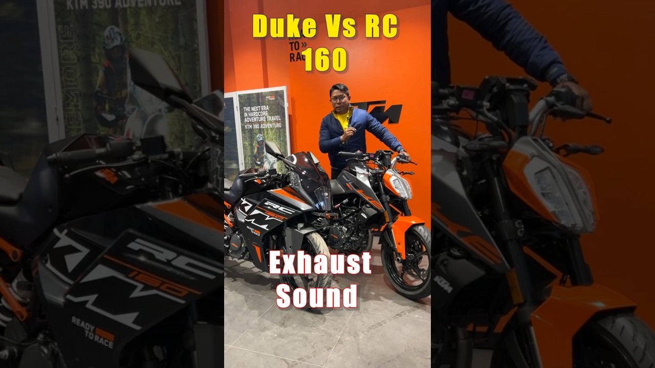 All New RC 160 Vs Duke 160 Exhaust Sound