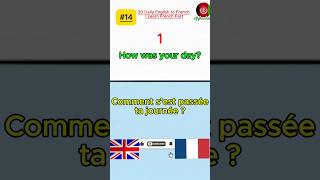 20 Daily French Sentences 🇫🇷 (#14) | Learn French Fast | English to French