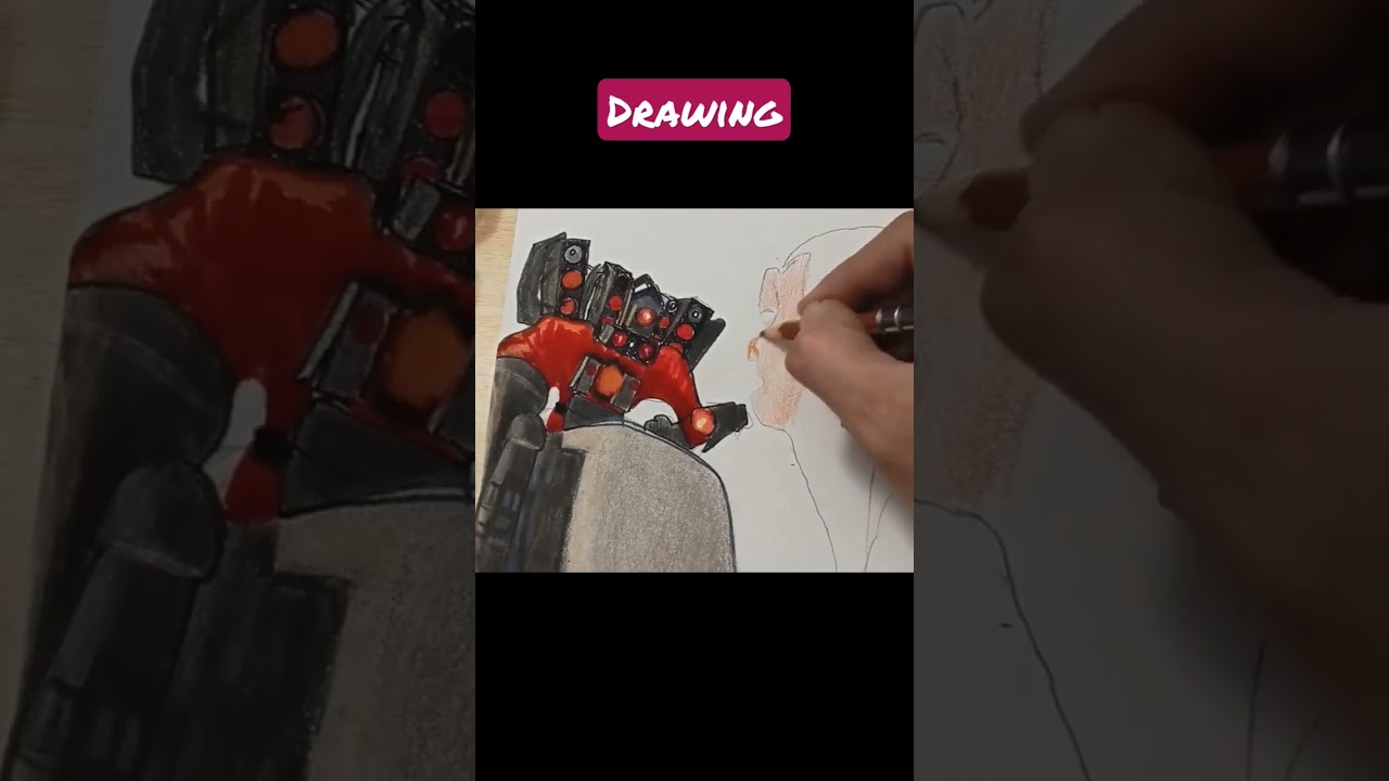 [Drawing] Titan speakerman vs toilet boss 