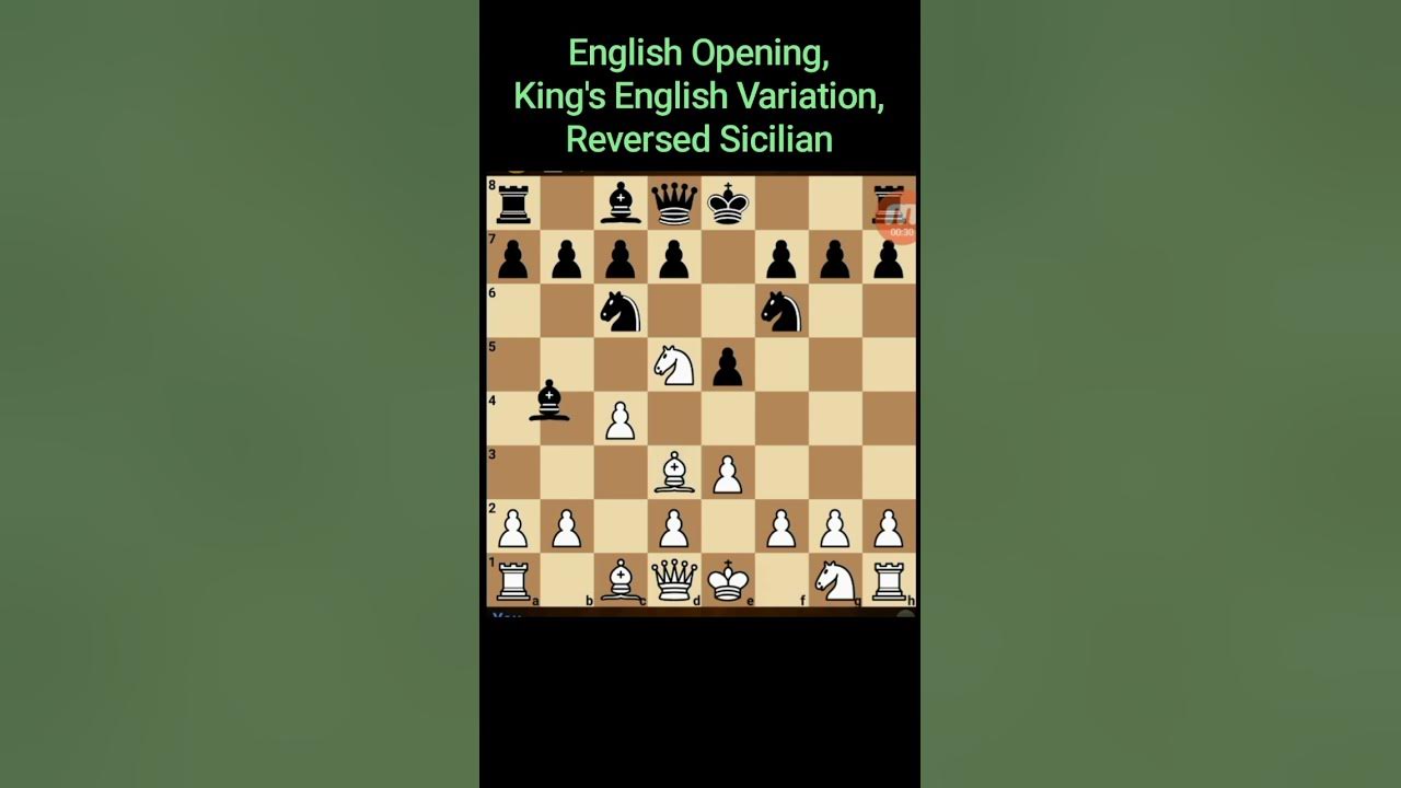 Learn Chess Openings: English Opening, King's English Variation, Reversed  Sicilian A21 