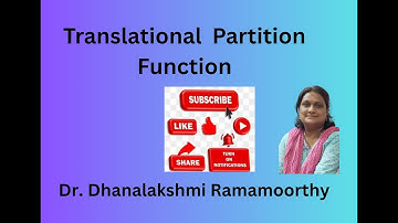 #####Translational partition function- Statistical Thermodynamics#####