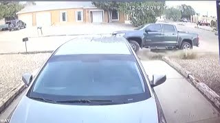 Camera captures hit-and-run; driver switches seat with passenger