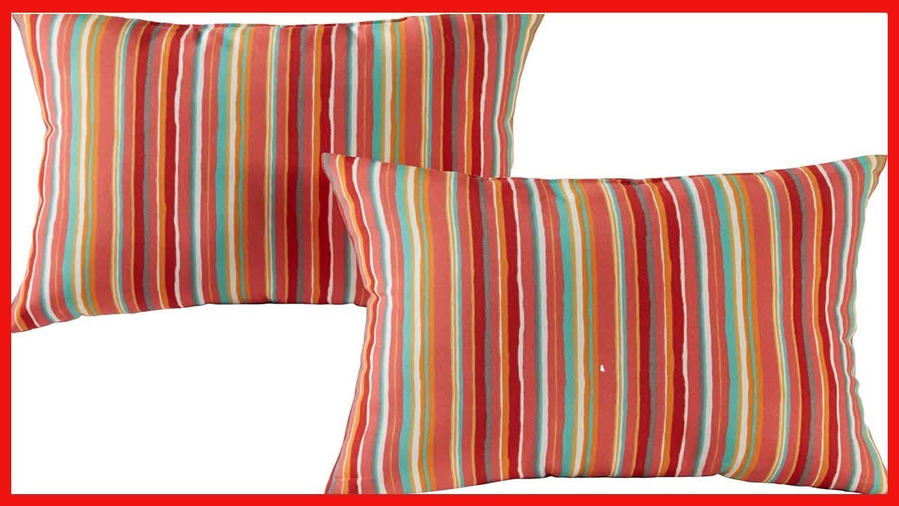Great product -  Greendale Home Fashions Outdoor 17-inch Square Throw Pillows, 2 Count (Pack of 1),