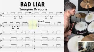 🎶DRUM SHEETS🎶 BAD LIAR - Imagine Dragons