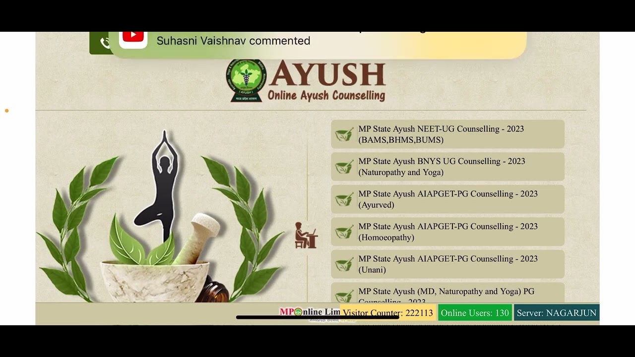 Upgradation Big Update | Mp State Ayush Counseling Important Update ...