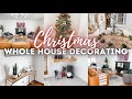 WHOLE HOUSE CHRISTMAS DECORATING | CHRISTMAS DECORATE WITH ME 2021 | DECORATING FOR CHRISTMAS