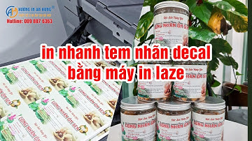 In An Hưng | In nhanh tem nhãn sản phẩm long nhãn ôm sen bằng máy in nhanh Laze