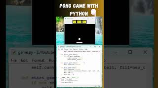 Pong Game with Python Tutorial 🐍🎮 | Tkinter Ball Bounce with Color Change and Control Buttons 🏐 screenshot 2