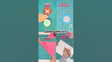 DIY Squid Game Craft Ideas😍#diy #squidgame #papercraft #squidgamemask #koreangame #korean #shorts