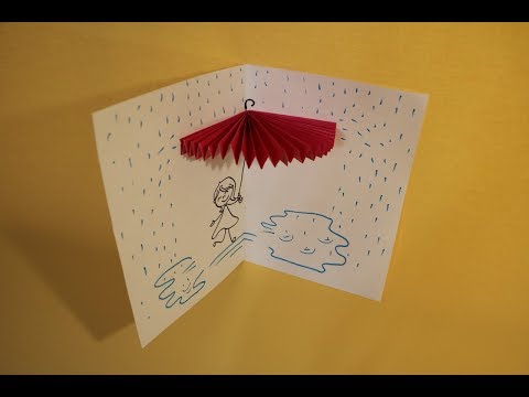 Картинки дню, объемный зонт для открытки