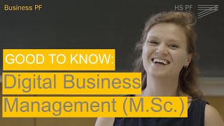 Master Digital Business Management Good To Know Business Pf