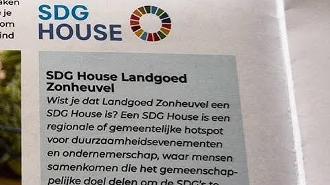 #8 SDG HOUSE Landgoed Zonheuvel in Doorn
