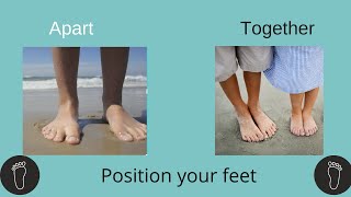 Feet together or apart? What feet parallel, hip distance apart means | Rita Knorr - Fulcrum Blu Yoga