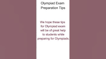 Olympiad Preparation Tips #shorts #study #nso