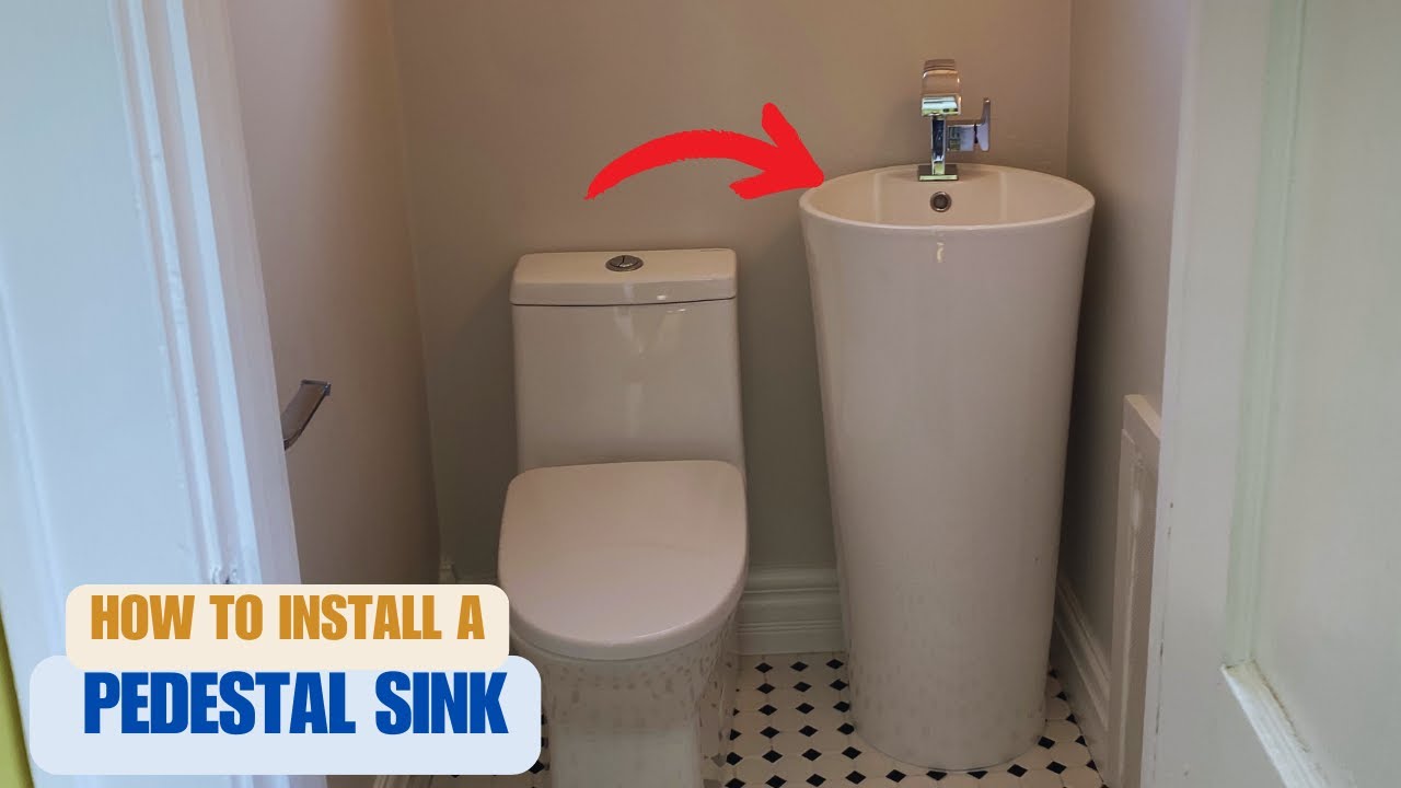 How to Install a Pedestal Sink with Water Line (Easy Steps)