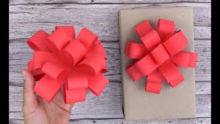 How to Make a Gift Bow , Paper Bow
