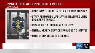 Man in custody dies after medical emergency at Louisville Metro Corrections