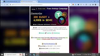 Airdrops Emc Protocol X Cryptotech Reward 3 In Emc Tokens For 2,000 Random Winner