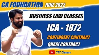 Contingent and Quasi Contract Under ICA 1872 I CA Foundation