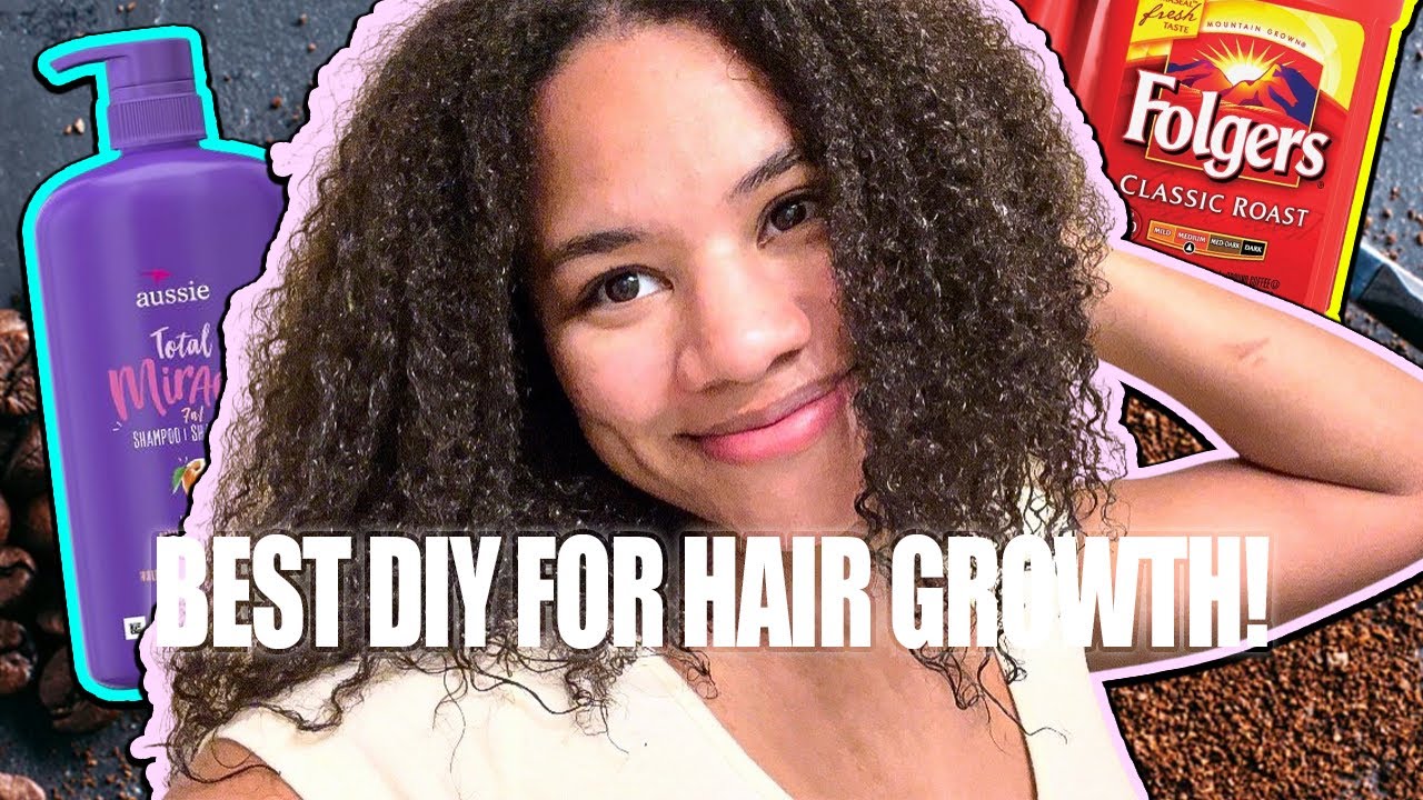 ☀︎︎Add Coffee Grounds to Shampoo for Fast Hair Growth! Type 4 Natural Hair Growth Treatment