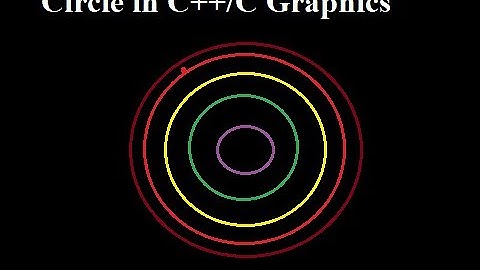 how to draw circle and color using graphics in c++|  learn tricks of circle using  graphics  in c++