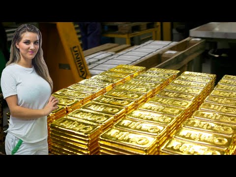 Inside Gold Factory: Making of 99% Pure Gold Bars – Manufacturing process u0026 Production