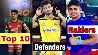 Vivo pro kabaddi 2019 top 10 defenders points table total pardeep
narwal 8 point raid pkl 20...