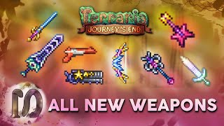 Hello everyone, in this terraria 1.4 journey's end all new weapons
showcase/ guide/ tutorial video, i will be showcasing of the that have
bee...