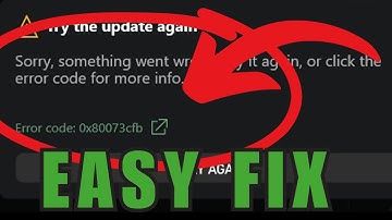 How To Fix Error 0x80073cfb on PC - Windows 10/11
