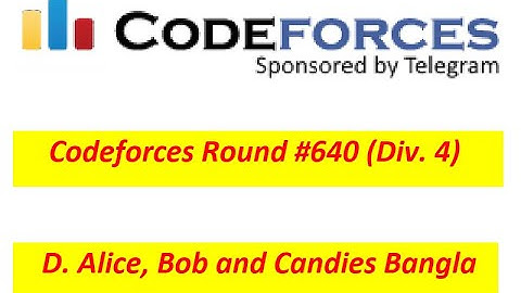 D. Alice, Bob and Candies Bangla || Codeforces Round #640 (Div. 4) || Bangla Solve #rionmahmud