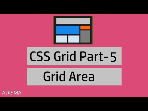 CSS Grid Area | Tutorial For Beginners in Hindi  || Adisma