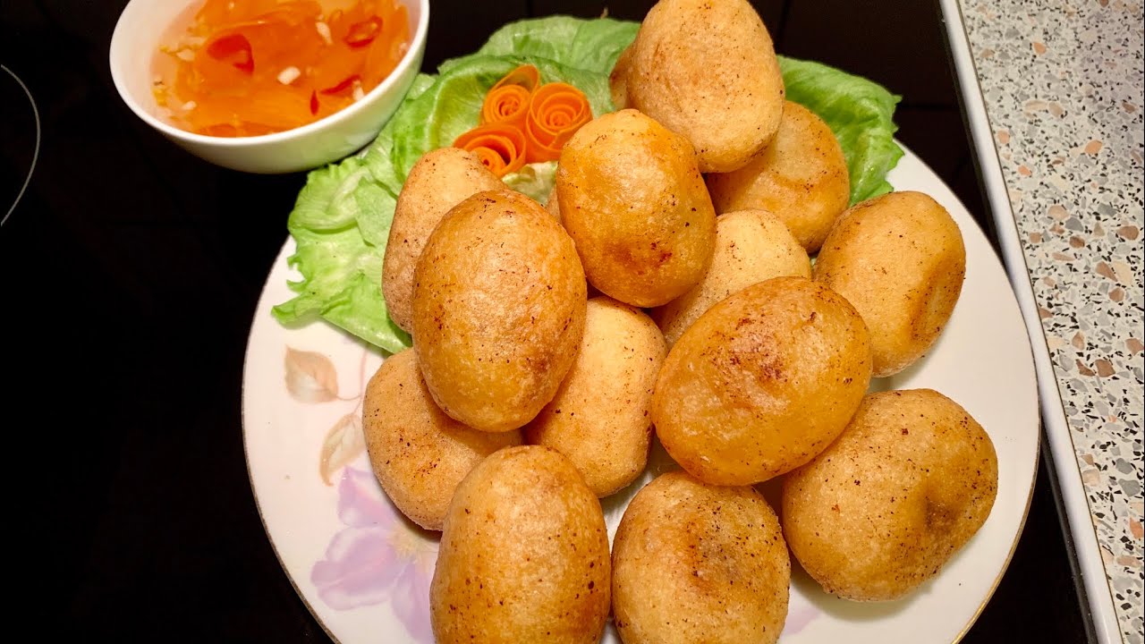 Bánh rán mặn-cách làm bánh rán mặn vỏ giòn,nhân thịt nấm thơm ngon_Bếp ...