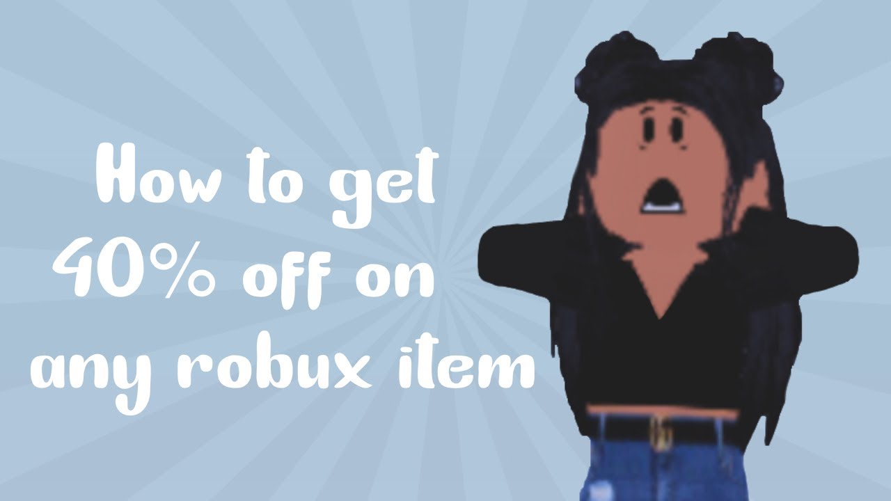 How to get 40 OFF ANY Roblox Item! YouTube