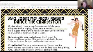 Mah Jongg! Modern Mahjong Charleston Series: Dara Collins & Donna Kassman welcome Donna Miller-Small