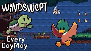 An Adorable Precision Platformer | Windswept | New Game a Day May