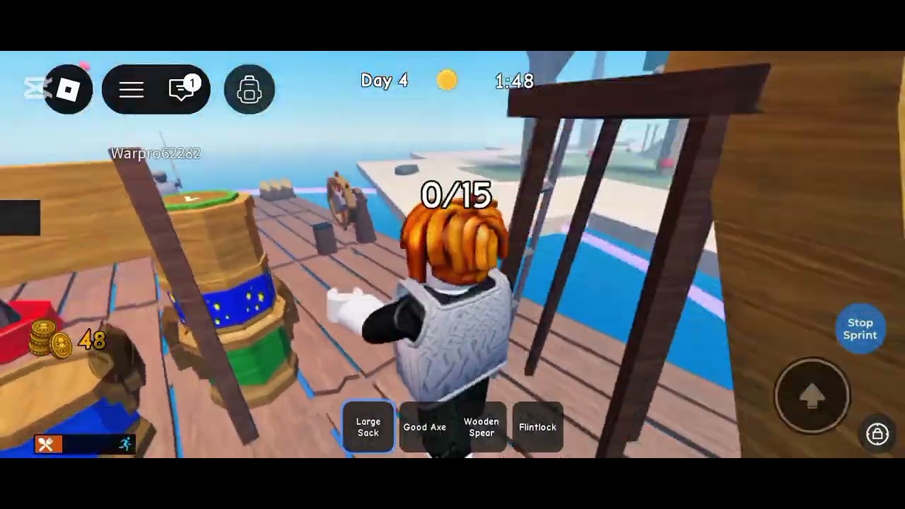 RAFT SURVIVAL GAMEPLAY PLEASE SUBSCRIBE MY CHANNEL COMMENT FOR NEW GAME IN ROBLOX 