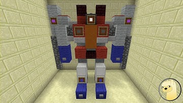 Minecraft - How To Build Transformers G1 Starscream Robot Mode!