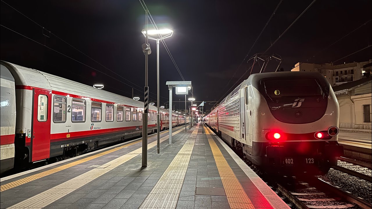 INTERCITY SUN & INTERCITY NOTTE ALLA STAZIONE DI BARLETTA! ... E464, E402B & E414