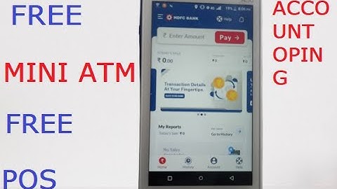 HDFC BANK Mini ATM / POS MACHIN FREE
